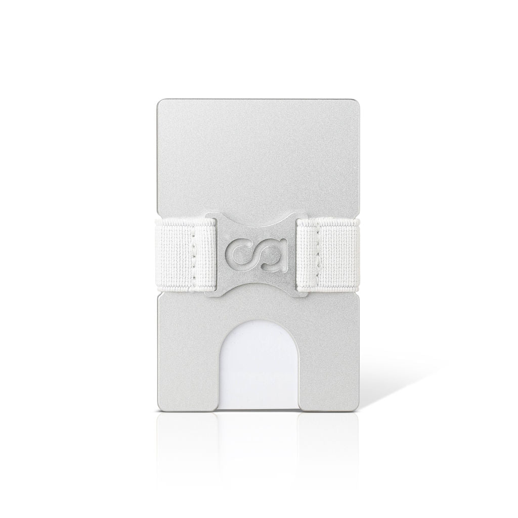 Cappla Metal Minimalist Wallet - Frosted Silver Cappla Metal Minimalist Wallet - Frosted Silver